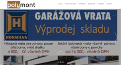 Desktop Screenshot of polymont.cz